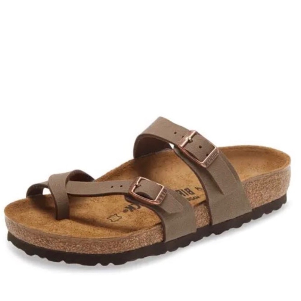 Women’s Birkenstock Mocha Mayari birkibuc Sandals Size 41